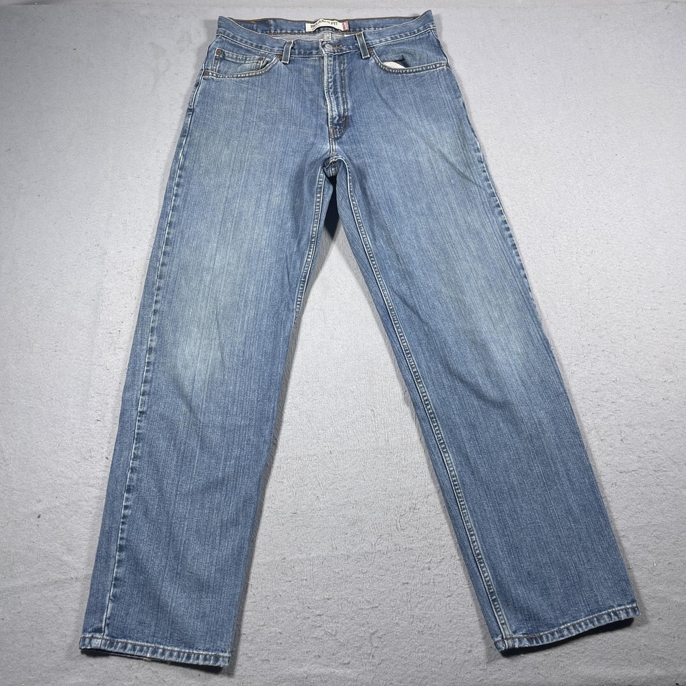 Vintage Levis 550 Jeans Mens 34x34 Blue Relaxed Fit Straight Leg Denim Y2K